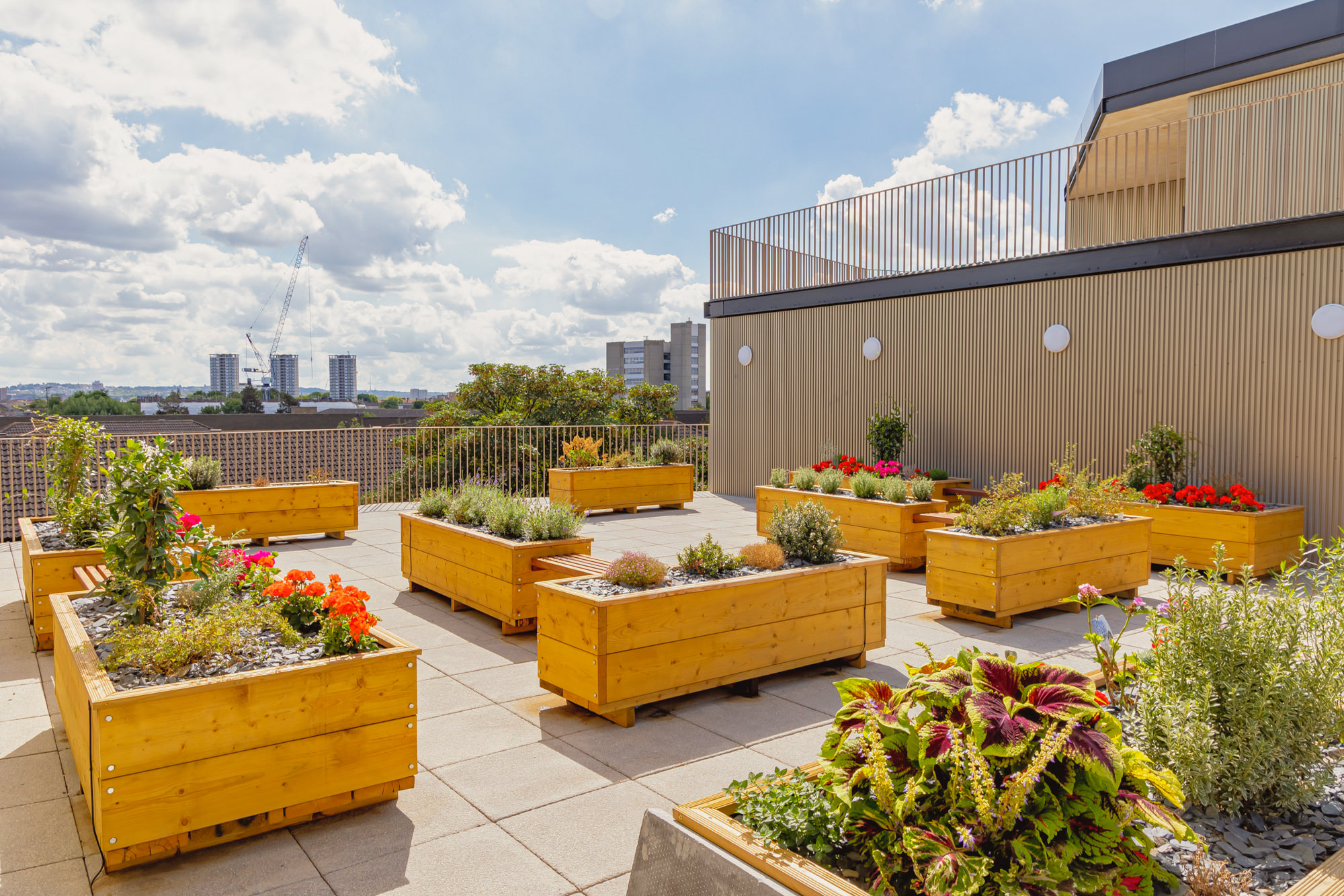 Shared garden at fourth floor